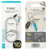 Multitools - Nite Ize Karabińczyk z podwójną komorą G-Series #4 stainless steel GS4-11-R6 - miniaturka - grafika 1