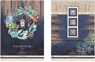 Papier artystyczny A3 8 arkuszy 200g/m2 + teczka mix wzorów - Szkolne artykuły papiernicze - miniaturka - grafika 3