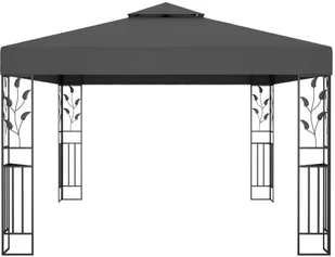 vidaXL Altana z podwójnym dachem, 3x4 m, antracytowa - Altany ogrodowe - miniaturka - grafika 3