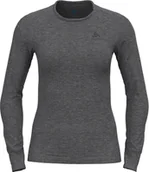 Pozostała odzież narciarska - Odlo Active Warm Plus Top Crew Neck L/S Women, szary S 2021 Koszulki bazowe termiczne i narciarskie 159101-10183-S - miniaturka - grafika 1