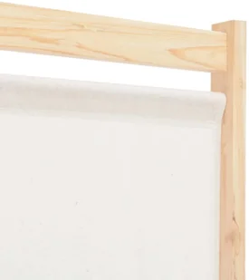 vidaXL Parawan 6-panelowy, kremowy, 240 x 170 x 4 cm, tkanina vidaXL - Parawany - miniaturka - grafika 6