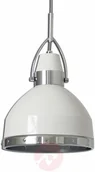 Lampy sufitowe - Näve Biała lampa wisząca Britta w stylu industrialnym - miniaturka - grafika 1