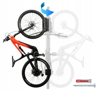 Stojak na rower Wieszak ścienny obrotowy Uchwyt - Wieszaki na rower - miniaturka - grafika 2