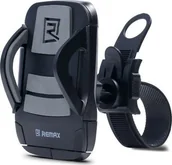 Uchwyty samochodowe do telefonów - Remax Uchwyt RM-C08 uchwyt rowerowy z paskiem mocującym na kierownicę szary uniwersalny RM-C08/GR - miniaturka - grafika 1
