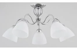 Lampa wisząca Ariel 5 x 60 W E27 chrom 22605 - Lampy sufitowe - miniaturka - grafika 2