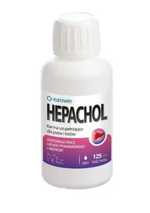 Eurowet Hepachol dla psa i kota 125ml - Suplementy i witaminy dla psów - miniaturka - grafika 4
