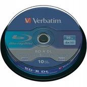 Nośniki danych - Verbatim Bd-r DL 50GB X6 10SZT - miniaturka - grafika 1