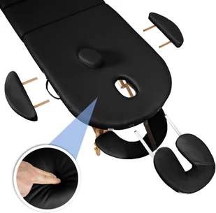 tectake Stół do masażu Sawsan - czarny 404371 - Stoły i łóżka do masażu - miniaturka - grafika 4