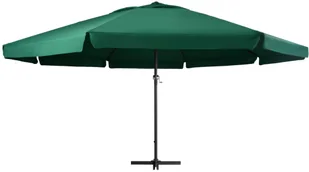 vidaXL Parasol ogrodowy na słupku aluminiowym 600 cm zielony  47371 - Parasole ogrodowe - miniaturka - grafika 4