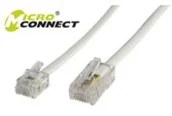 Kable miedziane - MicroConnect RJ11-RJ45 10 m M/M White MPK460 - miniaturka - grafika 1