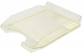 Półki na dokumenty - Office Products SZUFLADA NA BIURKO A4 PS/PP STD TR.ŻÓŁTA OFFICE PR - miniaturka - grafika 1
