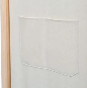 vidaXL 3-panelowy parawan, lite drewno sosnowe, 120x170 cm - Parawany - miniaturka - grafika 2