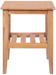 vidaXL Stolik kawowy, 40x40x50 cm, kwadratowy, lite drewno tekowe - Ławy i stoliki kawowe - miniaturka - grafika 2