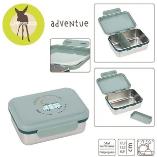 Lassig Lassig - Lassig Lunchbox ze Stali Nierdzewnej Adventure Bus - Lunch boxy - miniaturka - grafika 3