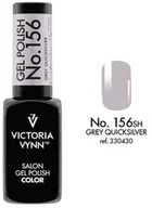 Lakiery hybrydowe - VICTORIA VYNN Lakier hybrydowy GEL POLISH COLOR Grey Quicksilver nr 156 VICTORIA VYNN - 8 ml VIC000345 - miniaturka - grafika 1