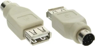 InLine Adapter USB USB-PS/2 Biały 33103 33103 - Adaptery i przejściówki - miniaturka - grafika 2