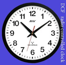 Atrix Zegar czarny sterowany radiowo #1 ATE0136RC - Zegary - miniaturka - grafika 2