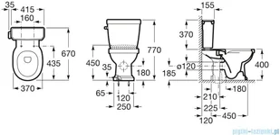 Roca A3410A1000 A3410A1000 CARMEN ZBIORNIK DOLNE ZASILANIE - Spłuczki - miniaturka - grafika 4