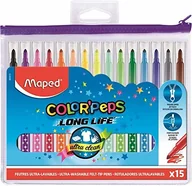 Piórniki - Maped Maped 845015 flamastry w 15 piórnikach z tworzywa sztucznego 845015 - miniaturka - grafika 1