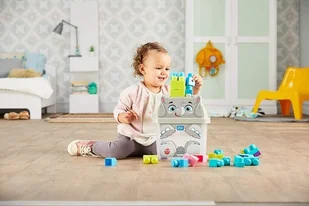 Fisher Price Mega Bloks Pojemnik z klockami Słonik GFX30 730020 - Klocki - miniaturka - grafika 5