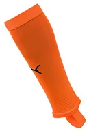 Piłka nożna - Puma ligi Core Stirrup Socks króciec z wypustką pomarańczowo-czarna 703439_08 - miniaturka - grafika 1