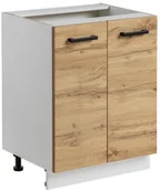 Szafki kuchenne - MEBLE OKMED Szafka kuchenna stojąca Rita 60 cm kolor dąb wotan - miniaturka - grafika 1