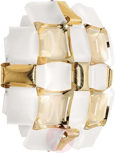 Slamp Mida lampa ścienna, 32x32 cm, złota/biała - Lampy ścienne - miniaturka - grafika 3