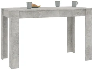 vidaXL Stół jadalniany, betonowy szary, 120x60x76 cm, płyta wiórowa - Stoły - miniaturka - grafika 3