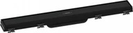 Odpływy liniowe - HANSGROHE 56036670 RainDrain Match Element zewnętrzny odpływu 60 cm ze stelażem o regulowanej wysokości czarny matowy - miniaturka - grafika 1