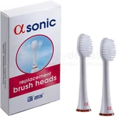 Końcówki do szczoteczek elektrycznych - Atos ALFA SONIC końcówki do szczoteczki sonicznej ALFA Sonic - 2 szt. - miniaturka - grafika 1