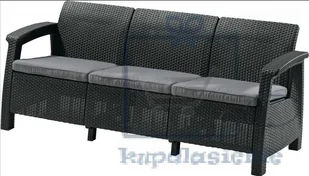 Allibert Allibert sofa CORFU LOVE SEAT MAX antracit - Sofy ogrodowe - miniaturka - grafika 2
