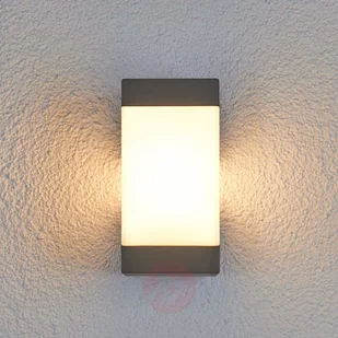 Lampenwelt Efektowna zewnętrzna lampa LED ścienna Kiran - Lampy ogrodowe - miniaturka - grafika 2