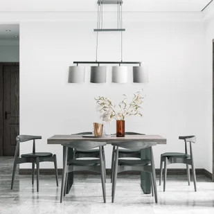 Näve Lampa wisząca Tilde tkanina, 4-pkt. szara/beżowa - Lampy sufitowe - miniaturka - grafika 2