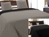 Narzuty - Euromat Dwustronna Narzuta Vigo II Czarny Grafit 013 13344 - miniaturka - grafika 1