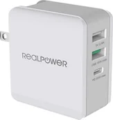 Ładowarki do telefonów - Realpower Ładowarka DeskCharge-65 Travel 306837 - miniaturka - grafika 1