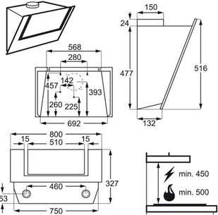 AEG DVB3850M - Okapy kuchenne - miniaturka - grafika 7