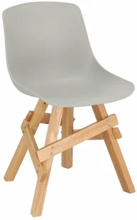 D2.Design Krzesło Rail szare dębowe 204641 - Krzesła - miniaturka - grafika 2