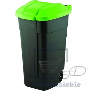 Curver POLAND Pojemnik gospodarczy z pokrywą 110L Czarno-Zielony (214125) - Kosze na śmieci - miniaturka - grafika 2
