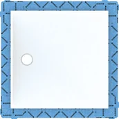 Panele prysznicowe - Geberit 154.270.11.1 Panel do natrysków bezbrodzikowych Setaplano 90x90 - miniaturka - grafika 1