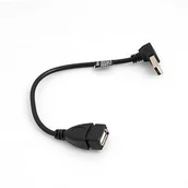 Kable USB - System-S kabel USB 2.0 typu A (Male) Kąt 90 ° gewinkelt wsteczna z kablem USB 2.0 typu A (Female) kabel danych kabel przedłużający 20 cm 53526040 - miniaturka - grafika 1