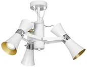 Lampy sufitowe - Luminex Bowi 1361 plafon lampa sufitowa 3x8W GU10 biały - miniaturka - grafika 1