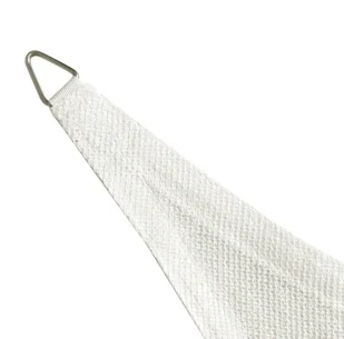 vidaXL Żagiel przeciwsłoneczny HDPE prostokątny 2x4 m, biały - Parasole ogrodowe - miniaturka - grafika 4