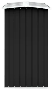 vidaXL Wiata na drewno, stal galwanizowana, 330x92x153 cm, antracytowa vidaXL - Akcesoria kominkowe - miniaturka - grafika 4