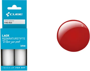 Cube Touch-Up Pen Set 2x9ml, czerwony 2022 Zestawy środków czyszczących - Akcesoria rowerowe - miniaturka - grafika 2