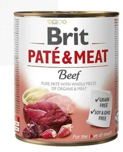 Brit PATE & MEAT BEEF 400g - Mokra karma dla psów - miniaturka - grafika 3