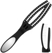 Szczotki i grzebienie do włosów - Olivia Garden ON THE GO D&S Składana szczotka z włosia dzika 12740 - miniaturka - grafika 1