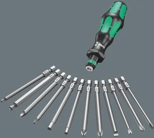 Wera Kraftform Compact 60 bit holder-screwdriver set 1/4 17-pieces 05059295001 - Bity - miniaturka - grafika 8