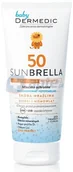 Balsamy i kremy do opalania - Dermedic Sunbrella Baby SPF50 Mleczko ochronne z prekursorem witaminy D3 100g - miniaturka - grafika 1