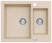 Zlewozmywaki - AXIS GROUP Zlew Mojito 80 1,5-komorowy beż - miniaturka - grafika 1