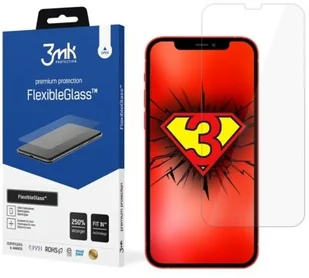 3MK Szkło ochronne hartowane Flexible Glass 7H do iPhone 12 Mini 5.4 8678X10 - Szkła hartowane na telefon - miniaturka - grafika 6